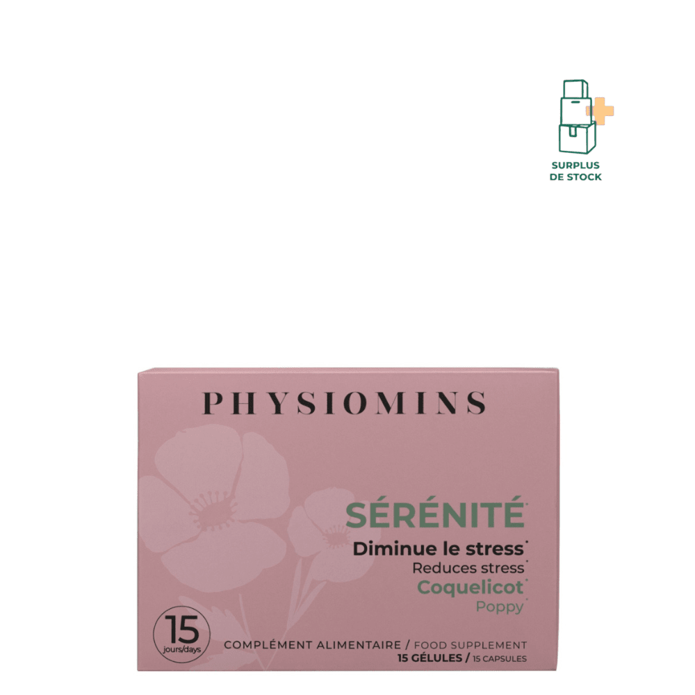 Sérénité - Diminue le Stress Complément Alimentaire Physiomins 15 Gélules 