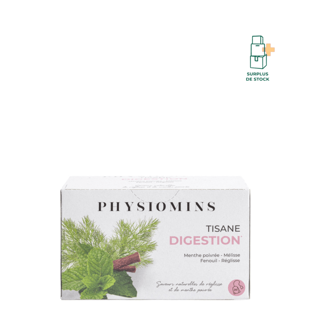 Tisane Digestion - Facilite la Digestion Complément Alimentaire Physiomins 20 Sachets 