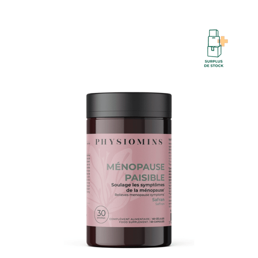 Ménopause Paisible - Soulage les Symptômes de la Ménopause Complément Alimentaire Physiomins 60 Gélules 