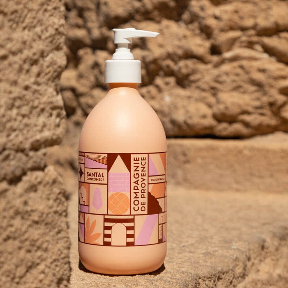 Savon liquide de Marseille Santal Concombre 495ml - Édition Limitée 25 Ans Soin Nettoyant La Compagnie de Provence 