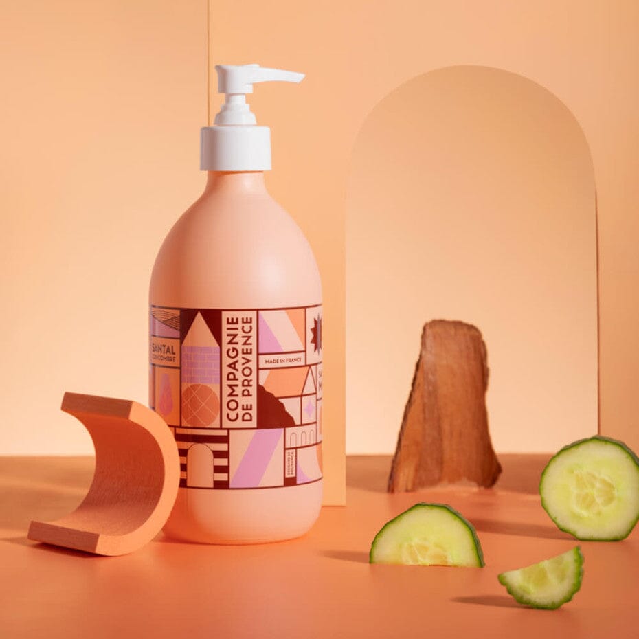 Savon liquide de Marseille Santal Concombre 495ml - Édition Limitée 25 Ans Soin Nettoyant La Compagnie de Provence 