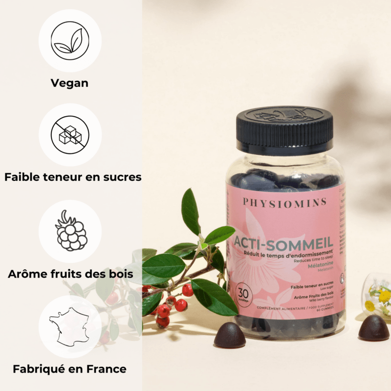 Acti-Sommeil - Réduit le Temps d'Endormissement Complément Alimentaire Physiomins 