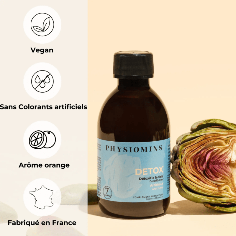 Détox - Détoxifie le Foie Complément Alimentaire Physiomins 