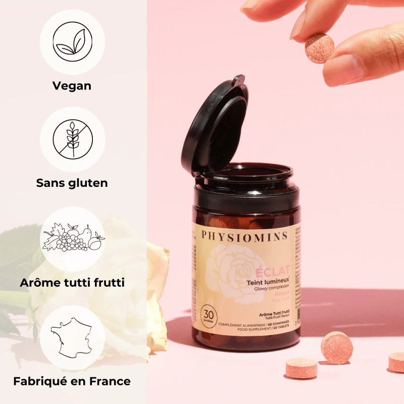 Éclat - Teint lumineux Complément Alimentaire Physiomins 