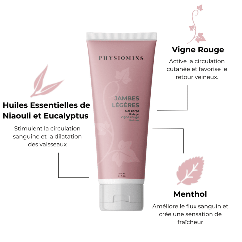 Jambes Légères - Gel Corps Complément Alimentaire Physiomins 