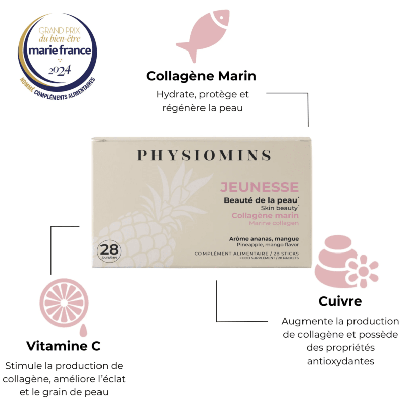 Jeunesse - Beauté de la Peau Complément Alimentaire Physiomins 