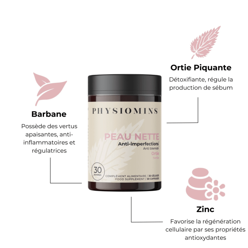 Peau Nette - Anti-Imperfections Complément Alimentaire Physiomins 