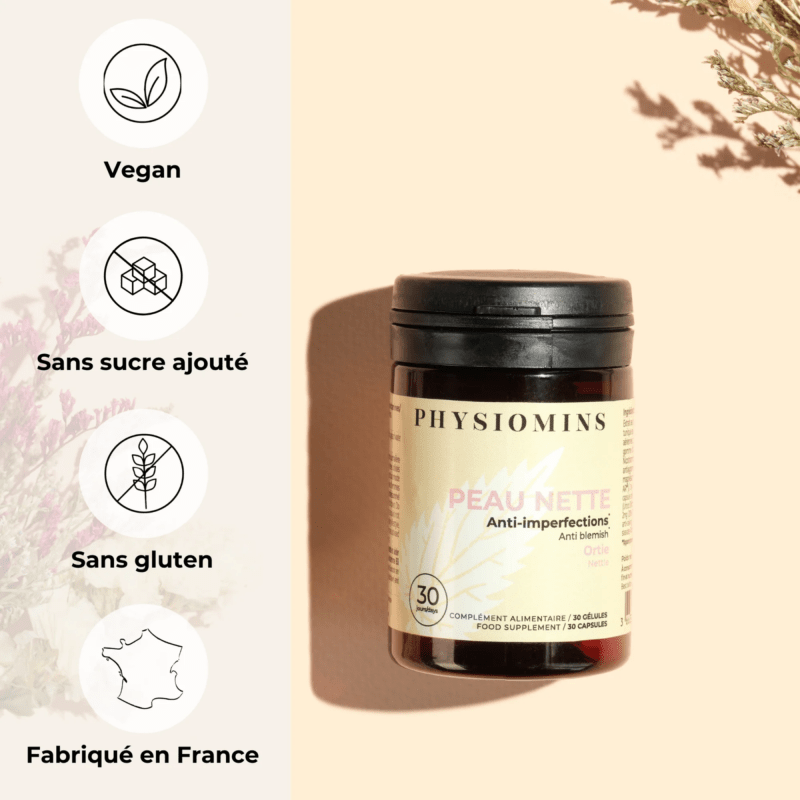 Peau Nette - Anti-Imperfections Complément Alimentaire Physiomins 