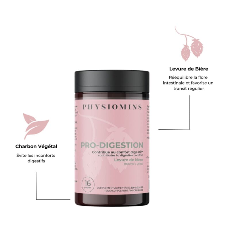 Pro-Digestion - Contribue au Confort Digestif Complément Alimentaire Physiomins 