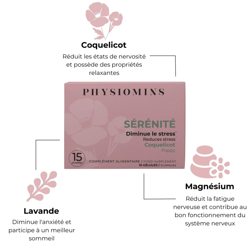 Sérénité - Diminue le Stress Complément Alimentaire Physiomins 