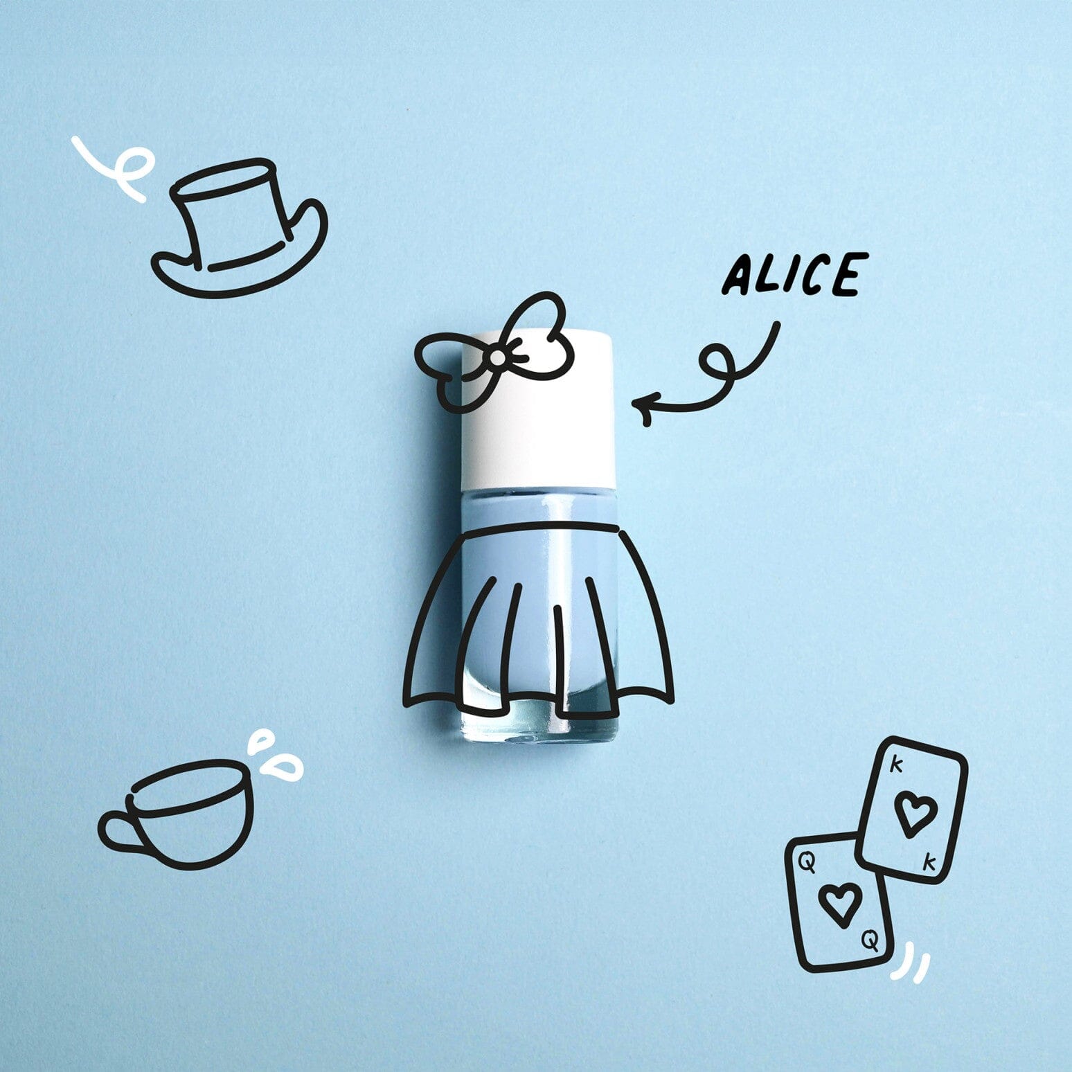 Vernis biosourcé - bleu pastel Alice Maquillage NAILMATIC 